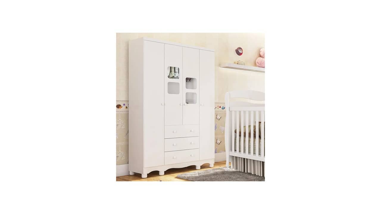 Melhor Guarda-Roupa Infantil: Design Versátil e Espaçoso